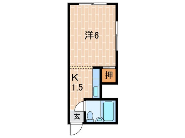 カツノハイツの物件間取画像